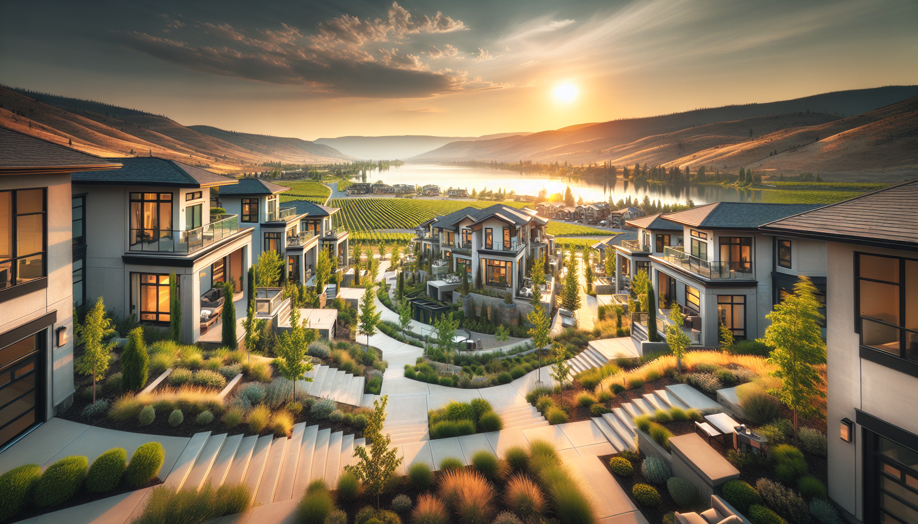 Modern townhomes in the South Okanagan BC