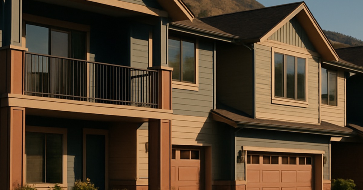 South Okanagan townhome exterior