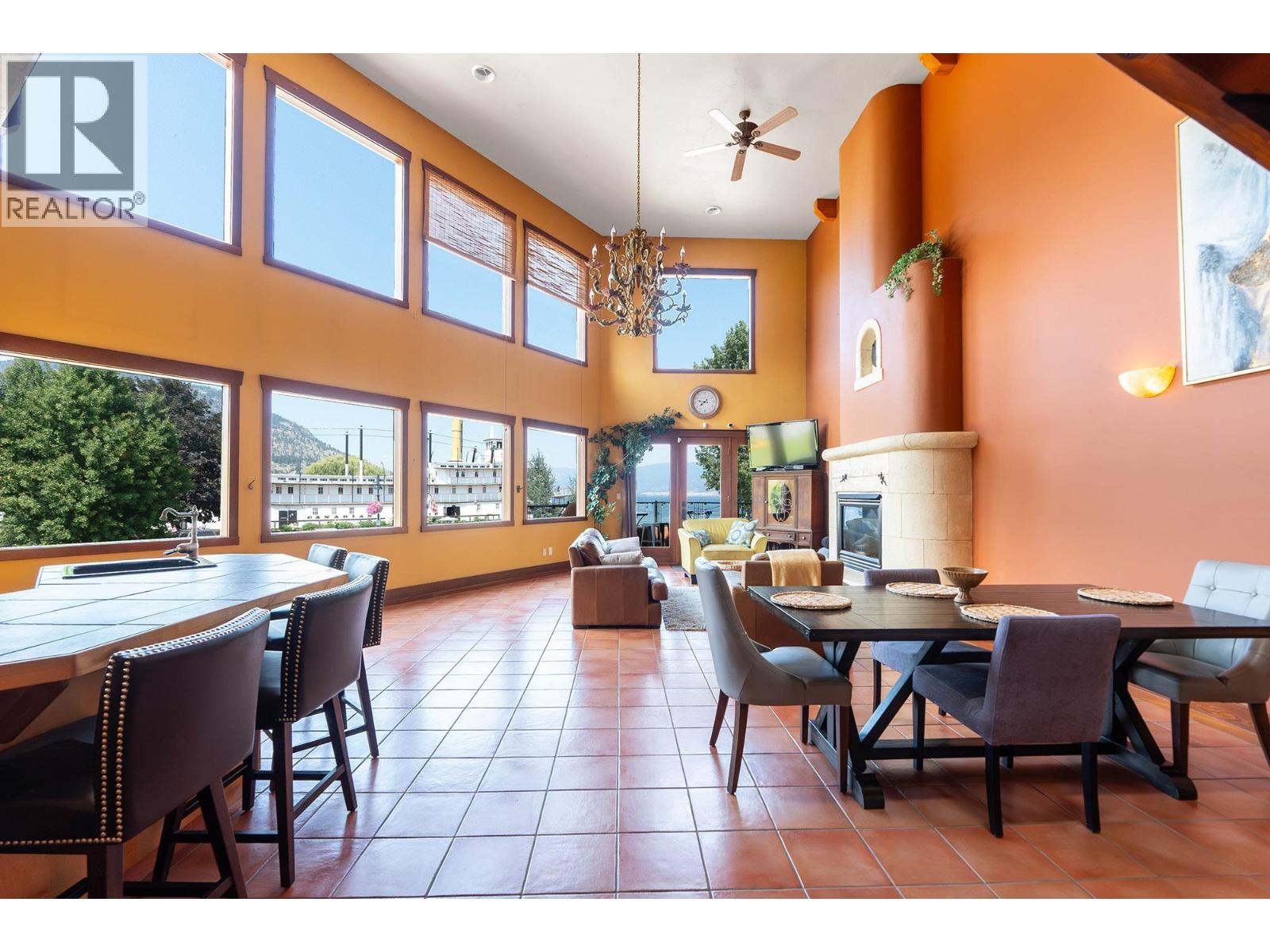 Unit 201 at Casa Grande Inn & Suites, 1070 Lakeshore Drive W, Penticton — dining and living space