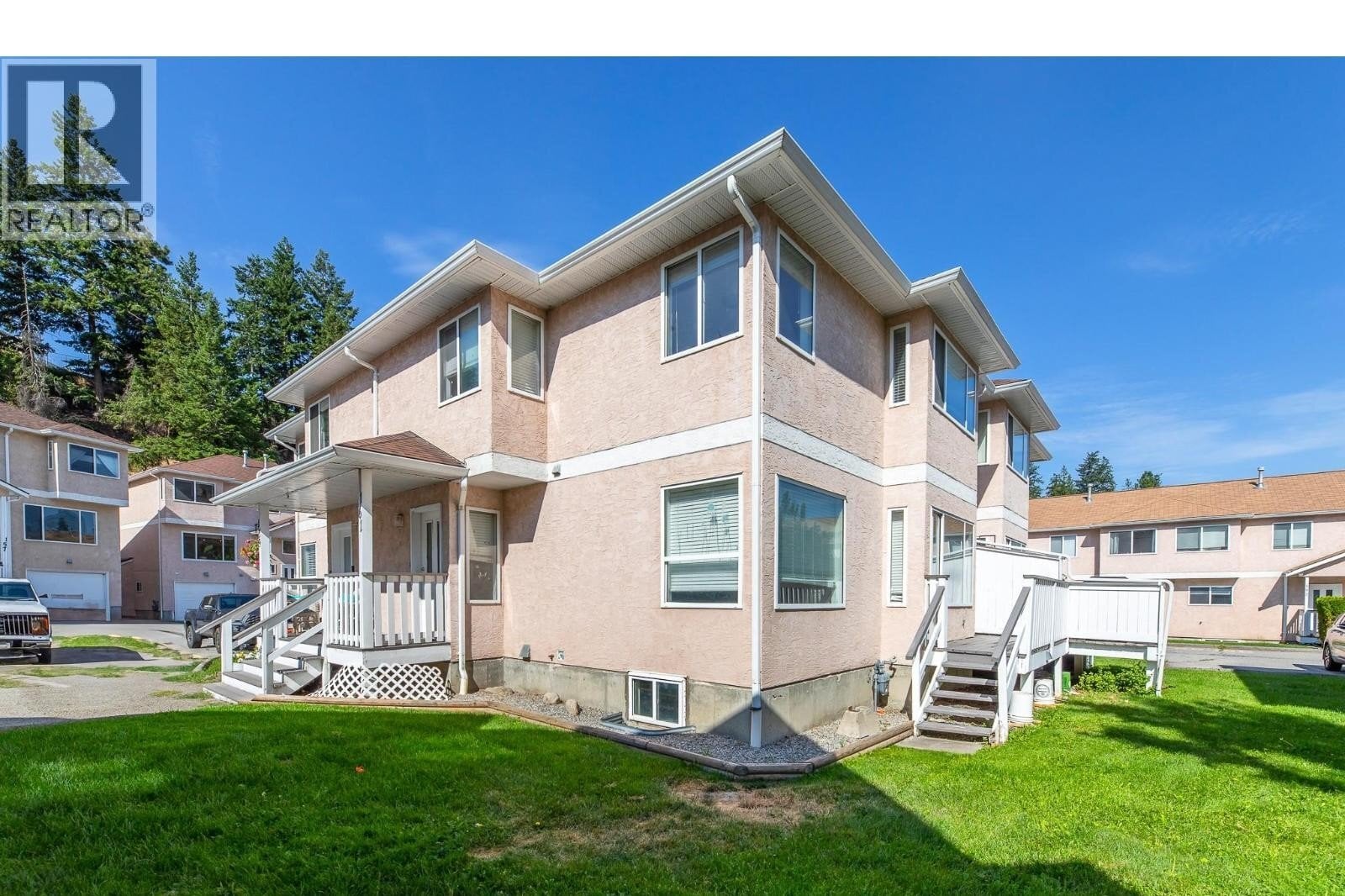 Front exterior of Unit 161 at Cascade Gardens, 1458 Penticton Avenue, Penticton