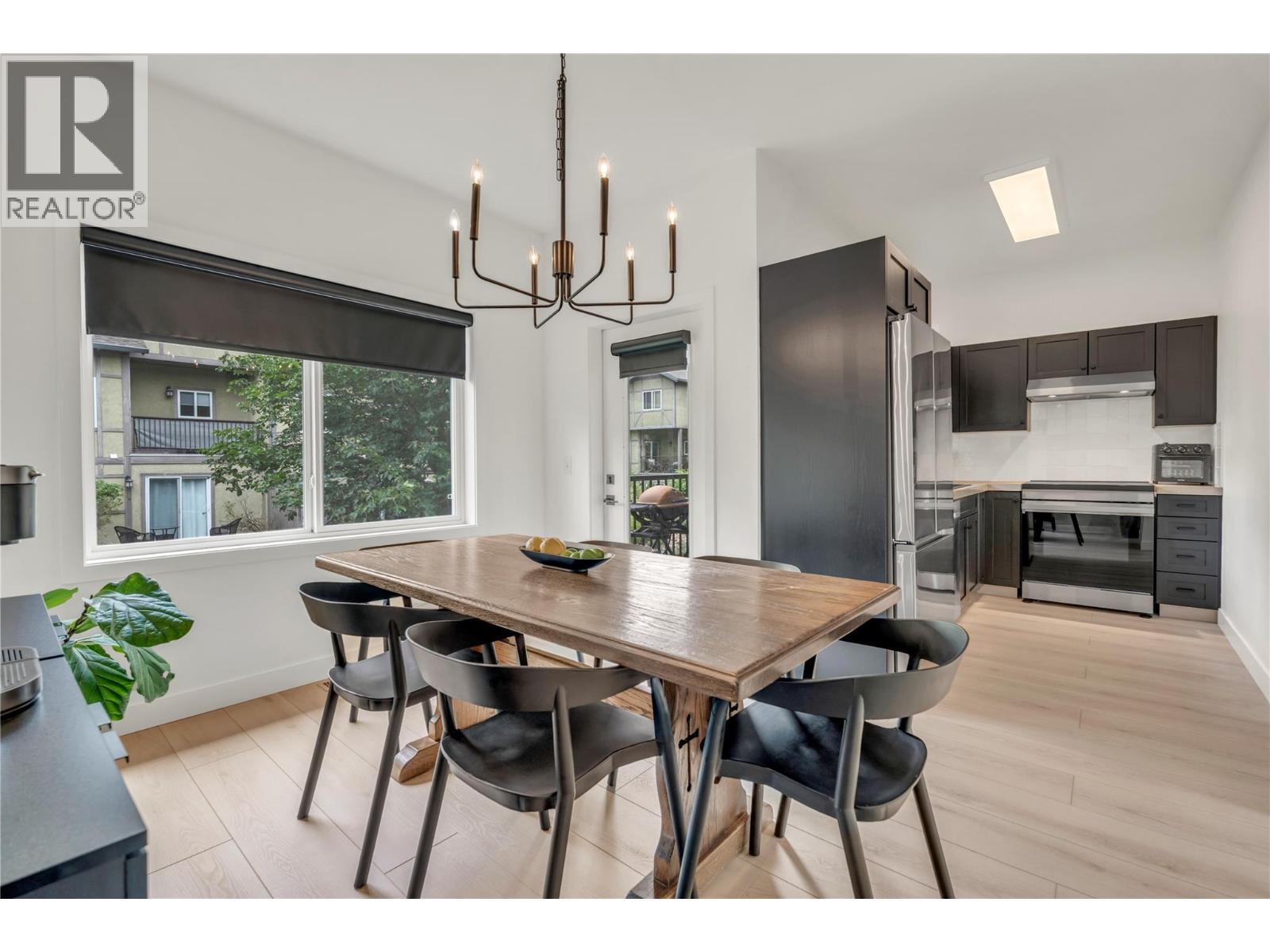 Unit 116 at Somerset Court, 48 Galt Avenue, Penticton — dining area and kitchen