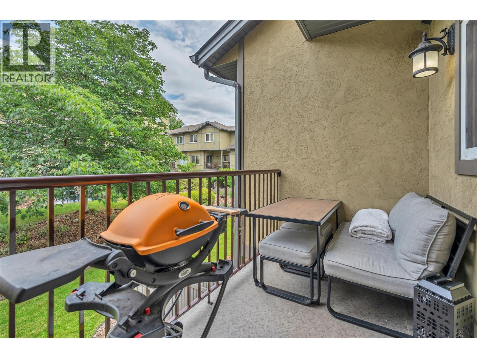 Unit 116 at Somerset Court, 48 Galt Avenue, Penticton — private deck