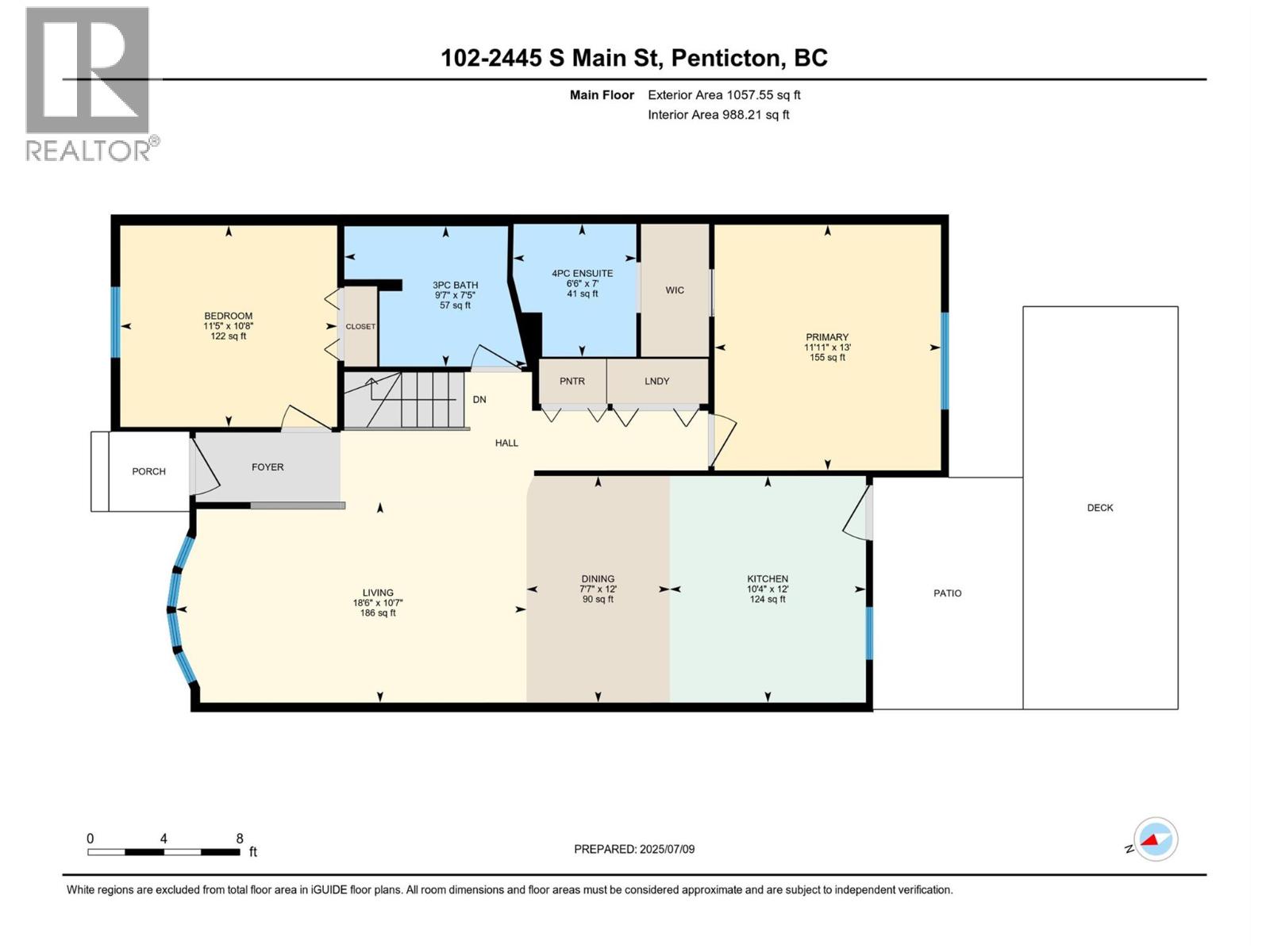 102-2445 South Main Street, Penticton — main-floor listing floor plan