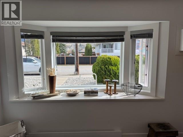 Bay window detail in the front living room of Unit 108.