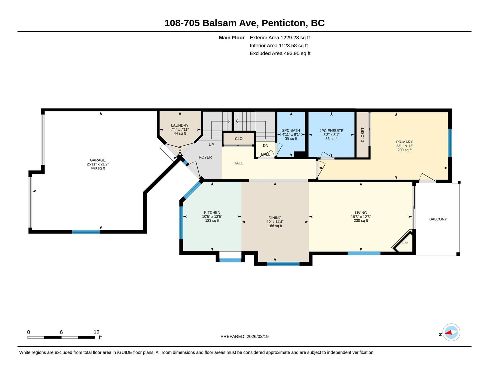 108-705 Balsam Avenue, Penticton — main-floor listing floor plan