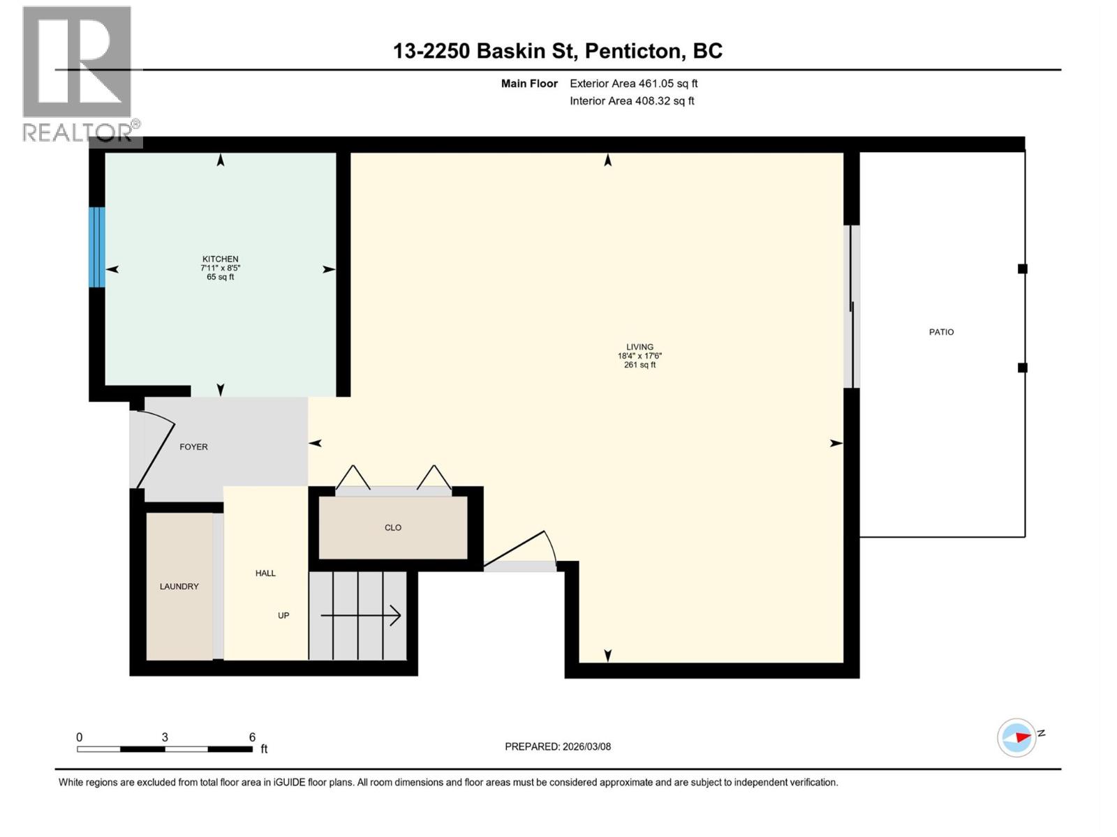13-2250 Baskin Street, Penticton — main-floor listing floor plan