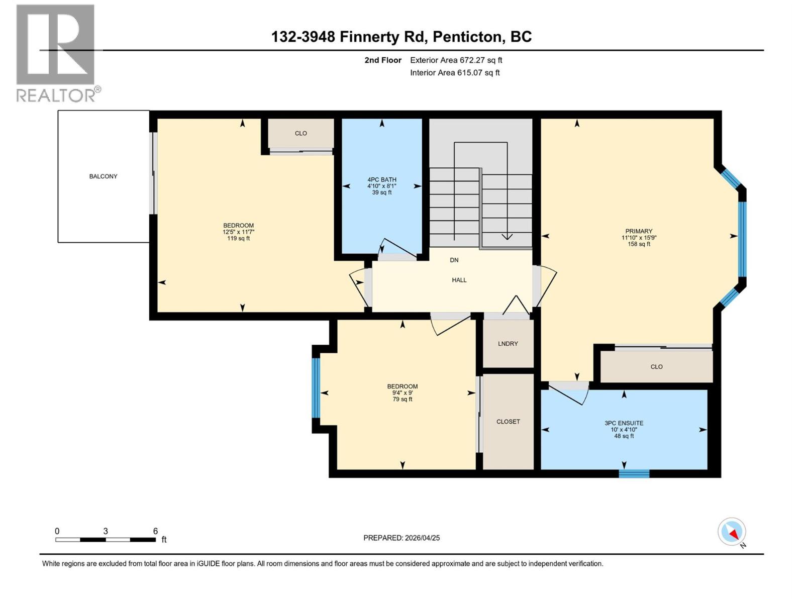 132 3948 Finnerty Road, Penticton — upper-level listing floor plan