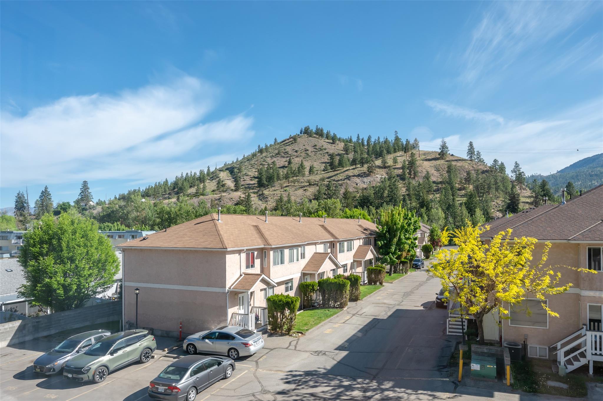 Mountain outlook from Unit 189 at Cascade Gardens in Penticton.