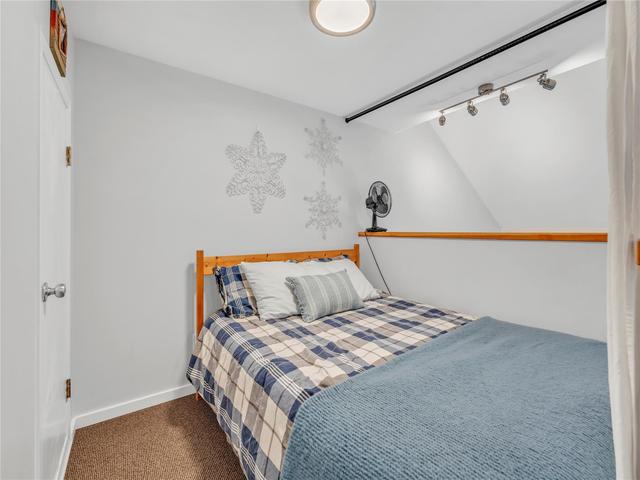101-156 Clearview Crescent, Apex Mountain — loft sleeping area with double bed